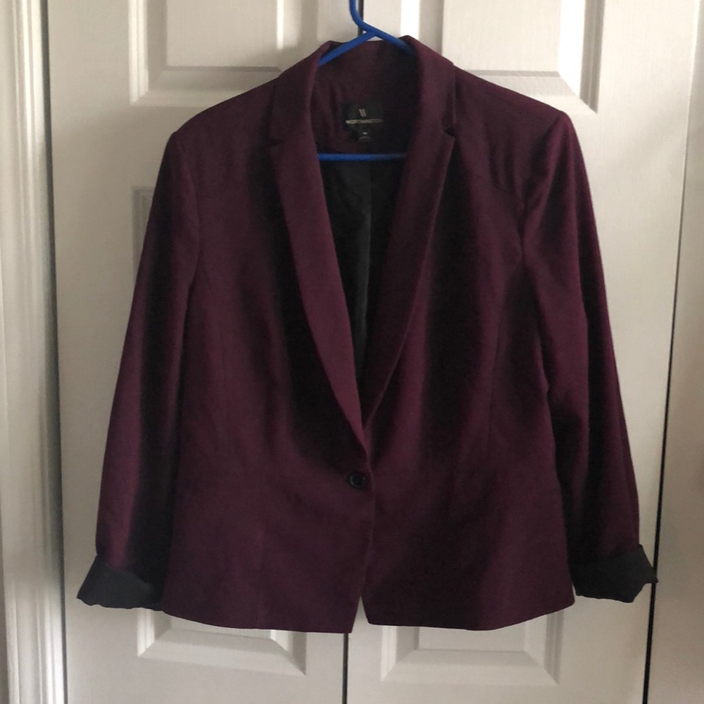Worthington size 18 burgundy blazer